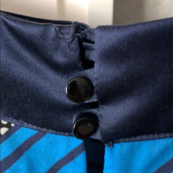 ❤️SOLD❤️WARM dress Carolyn Blue Wavy Length Dress - Picture 9 of 10